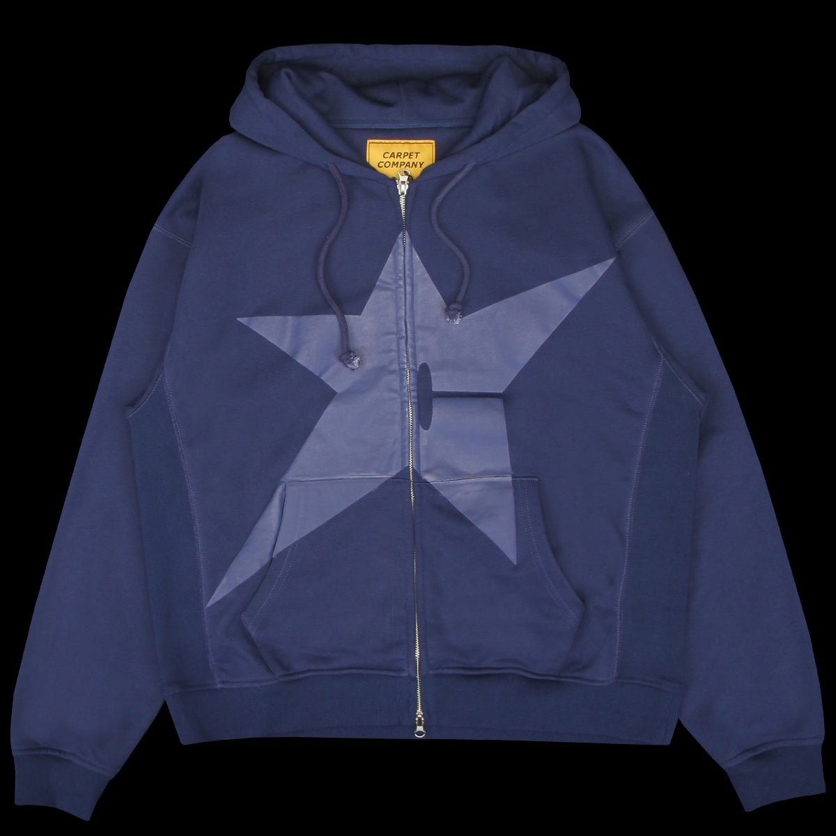 Carpet Company - Puff Print Zip Hoodie
Color : Navy