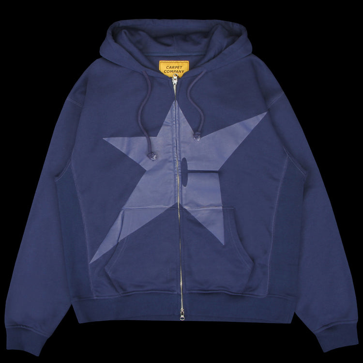 Carpet Company - Puff Print Zip Hoodie
Color : Navy
