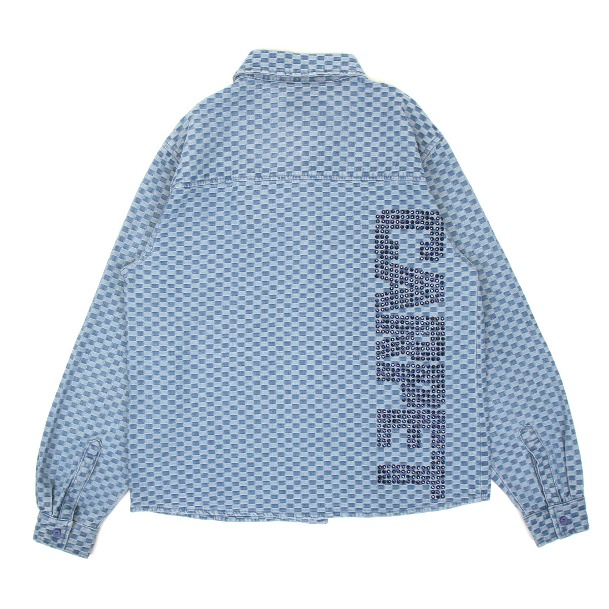 Carpet Company - Rhinestone Button-Up Shirt
Color : Denim