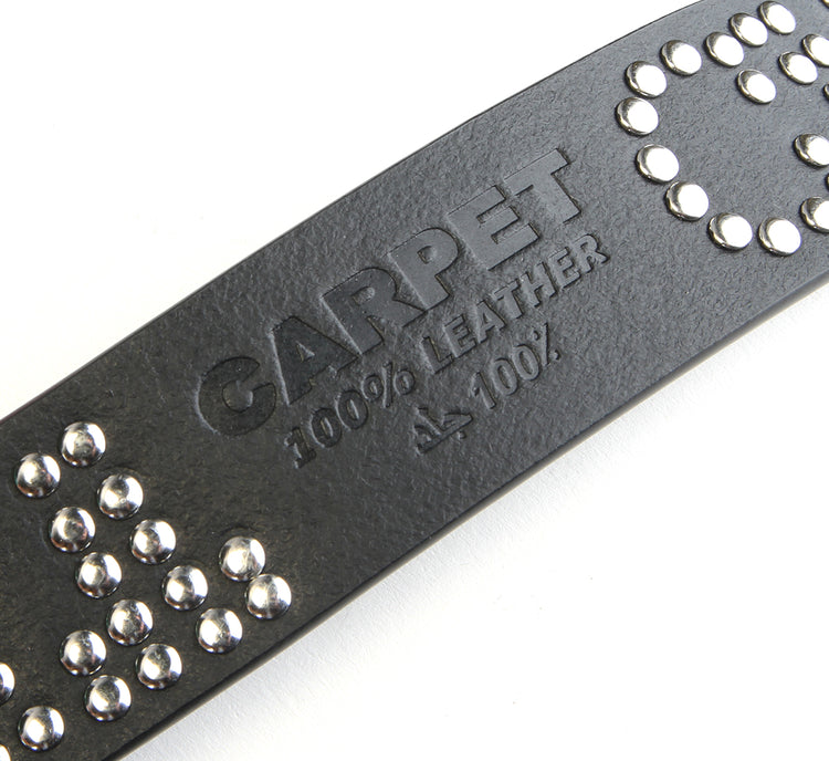Carpet Company - Riveted Leather Belt
Color : Black