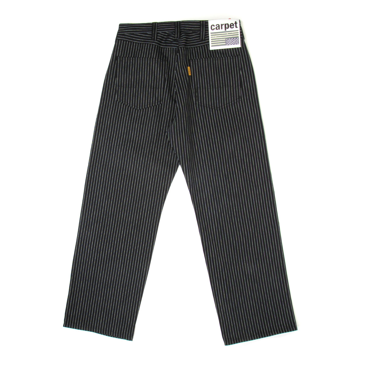 Carpet Company - Selvedge Pinstripe Flag Jeans
Color : Black / White