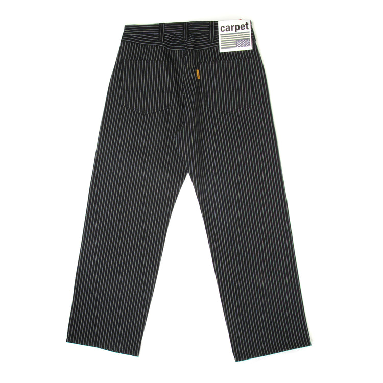 Carpet Company - Selvedge Pinstripe Flag Jeans
Color : Black / White