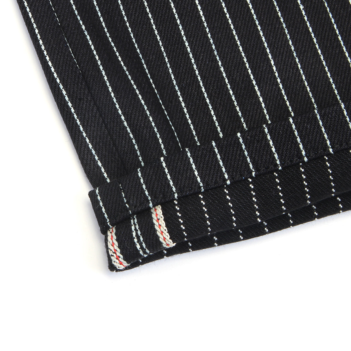 Carpet Company - Selvedge Pinstripe Flag Jeans
Color : Black / White