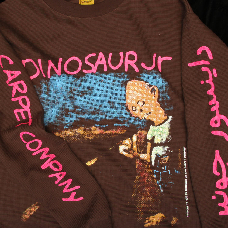 Carpet Company - Dinosaur Jr. Where You Been L/S Thermal
Color : Brown