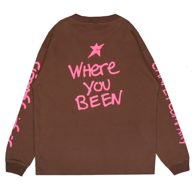 Carpet Company - Dinosaur Jr. Where You Been L/S Thermal
Color : Brown