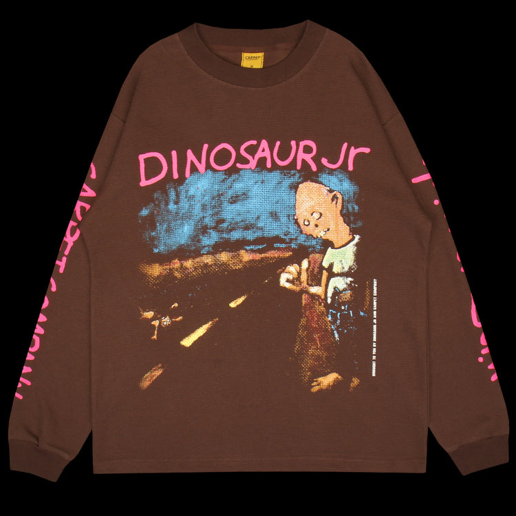 Carpet Company - Dinosaur Jr. Where You Been L/S Thermal
Color : Brown