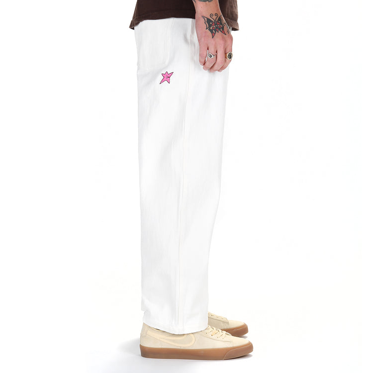 Carpet Company | C-Star Jeans Color : White Baggy Fit 