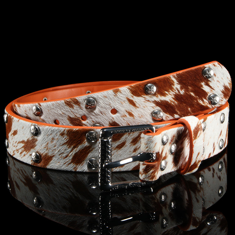 Pony Hair Studded Belt