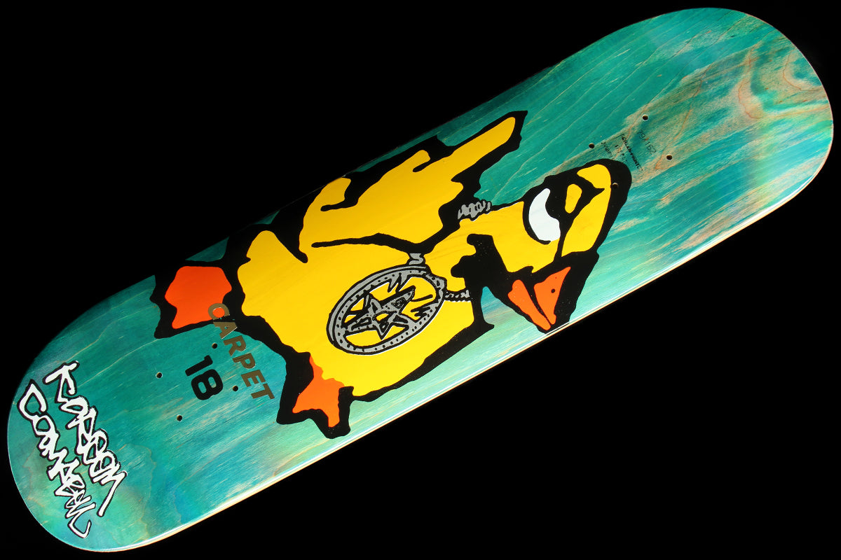 Carpet Company | Kareem Campbell - Duck You Deck
Sizes : 8.38"
Color : Teal with Pearled finish