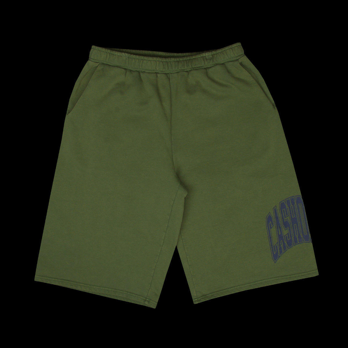 Cash Only - Bench Fleece Shorts
Color : Washed Forest Green