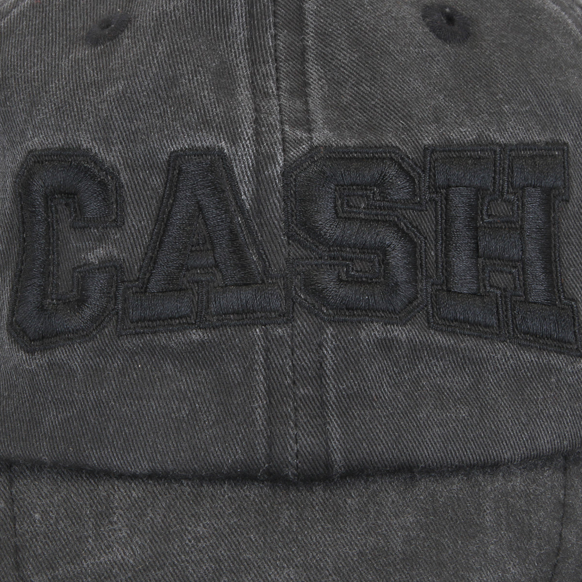 Cash Only - Campus 6 Panel Hat
Color : Washed Black