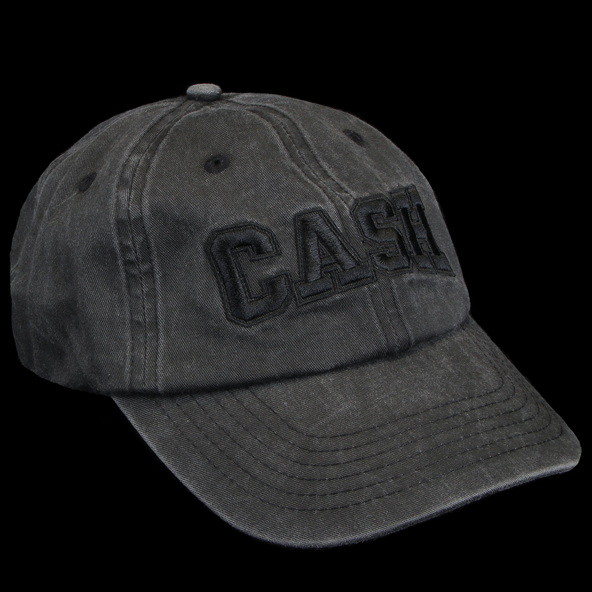 Cash Only - Campus 6 Panel Hat
Color : Washed Black