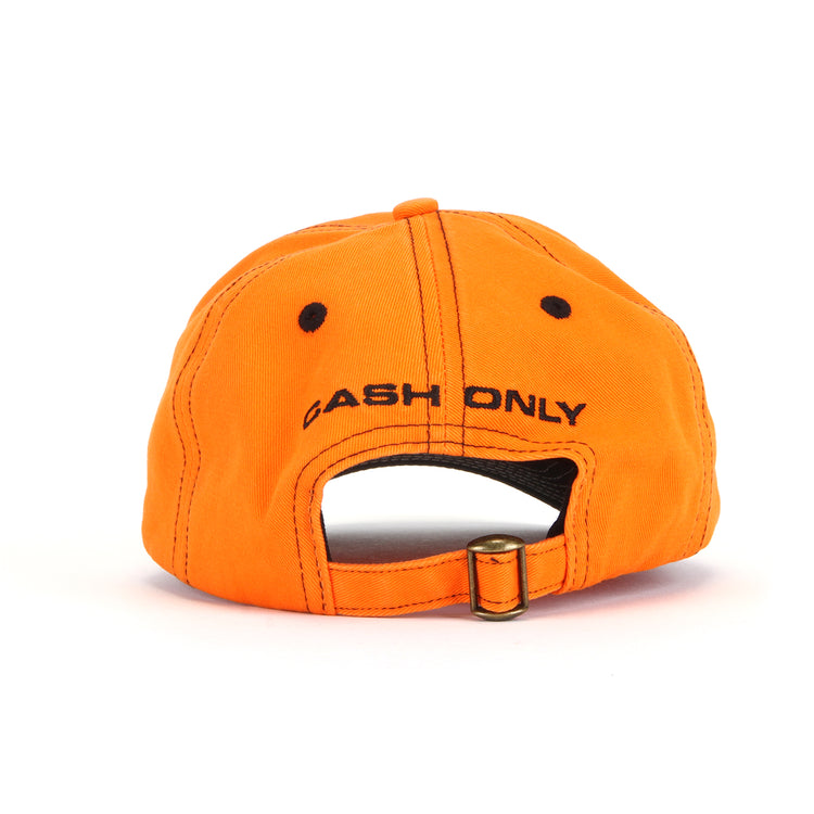 Cash Only - Chain 5 Panel Hat
Color : Orange / Black
