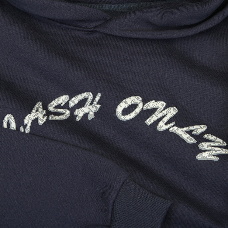 Cash Only - Diamond Plate Logo Pullover Hoodie
Color : Navy