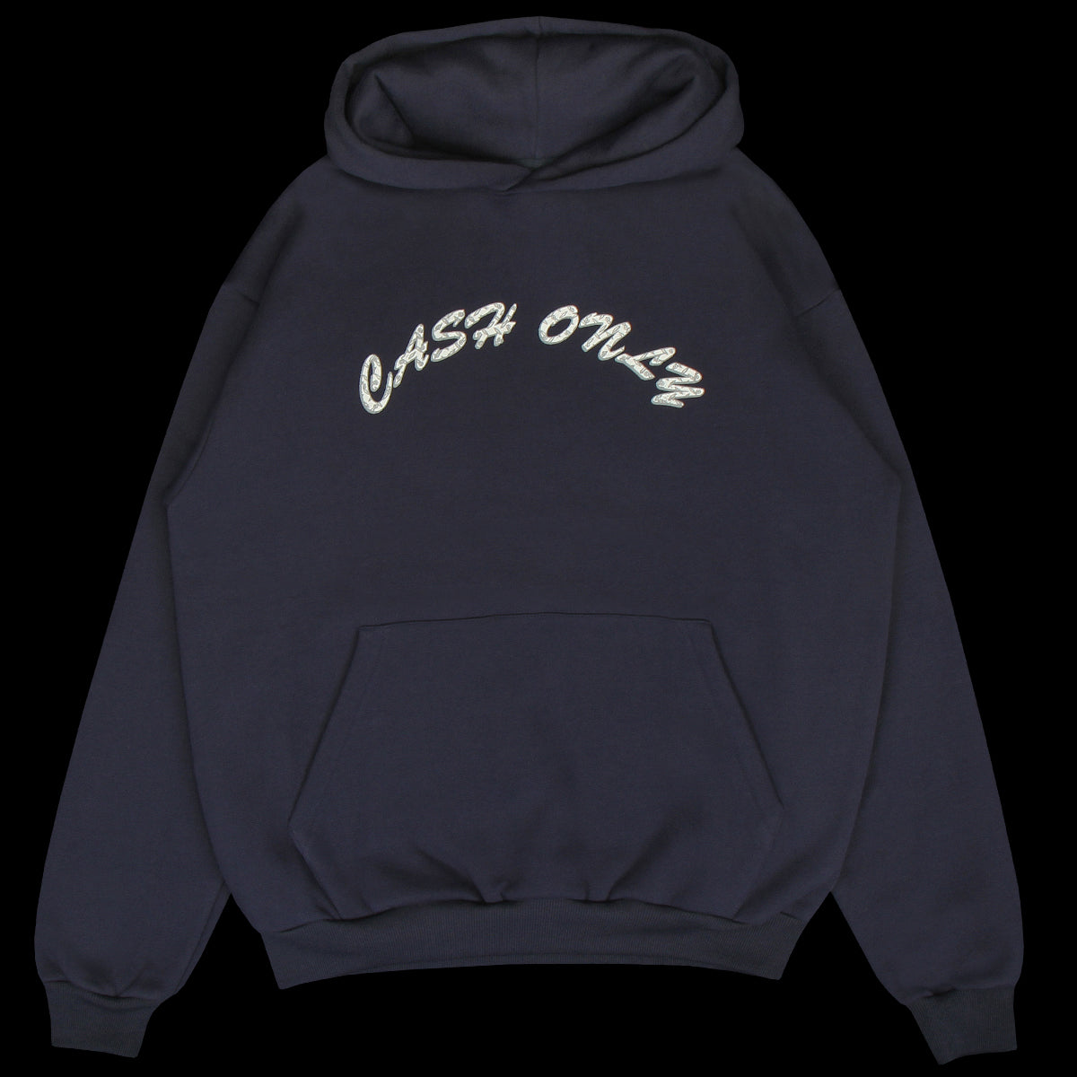 Cash Only - Diamond Plate Logo Pullover Hoodie
Color : Navy