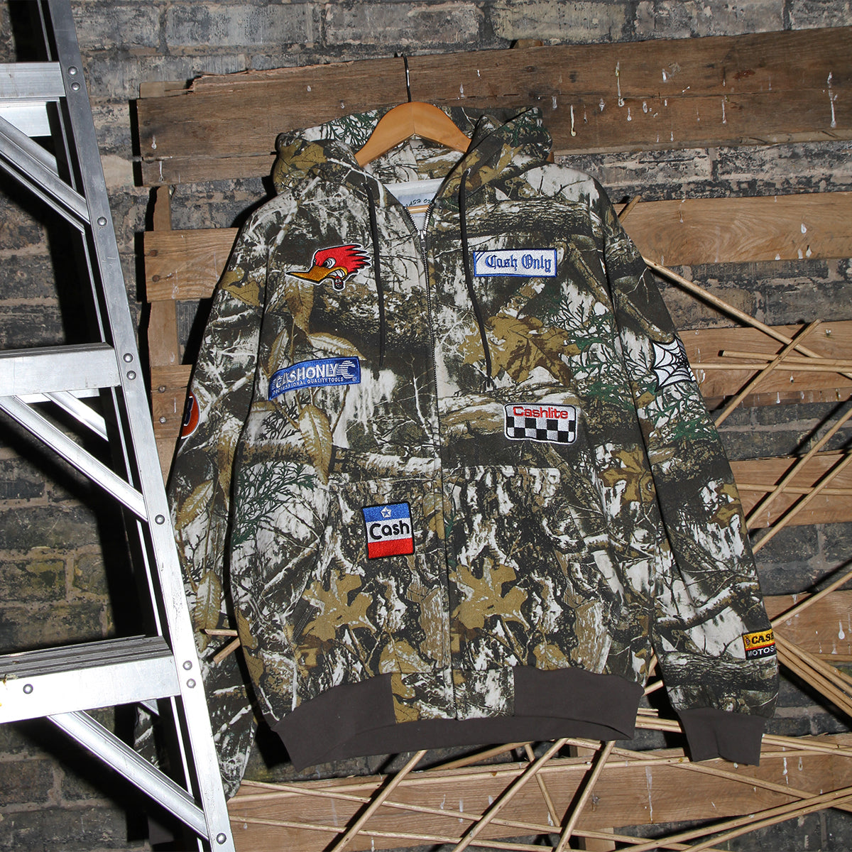 Cash Only - Service Zip-Thru Hoodie
Color : Foliage Camo