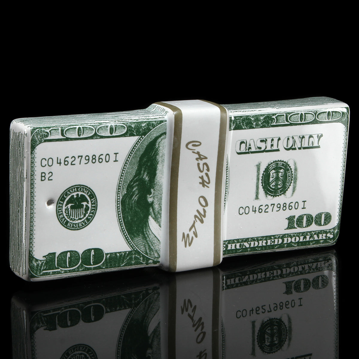 Cash Only - Money Stack Incense Holder
Color : Green