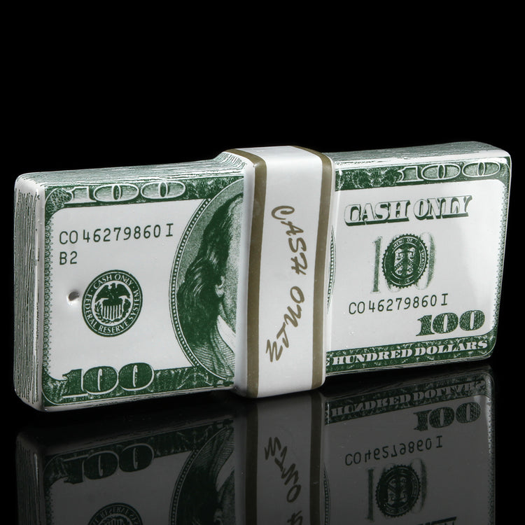 Cash Only - Money Stack Incense Holder
Color : Green