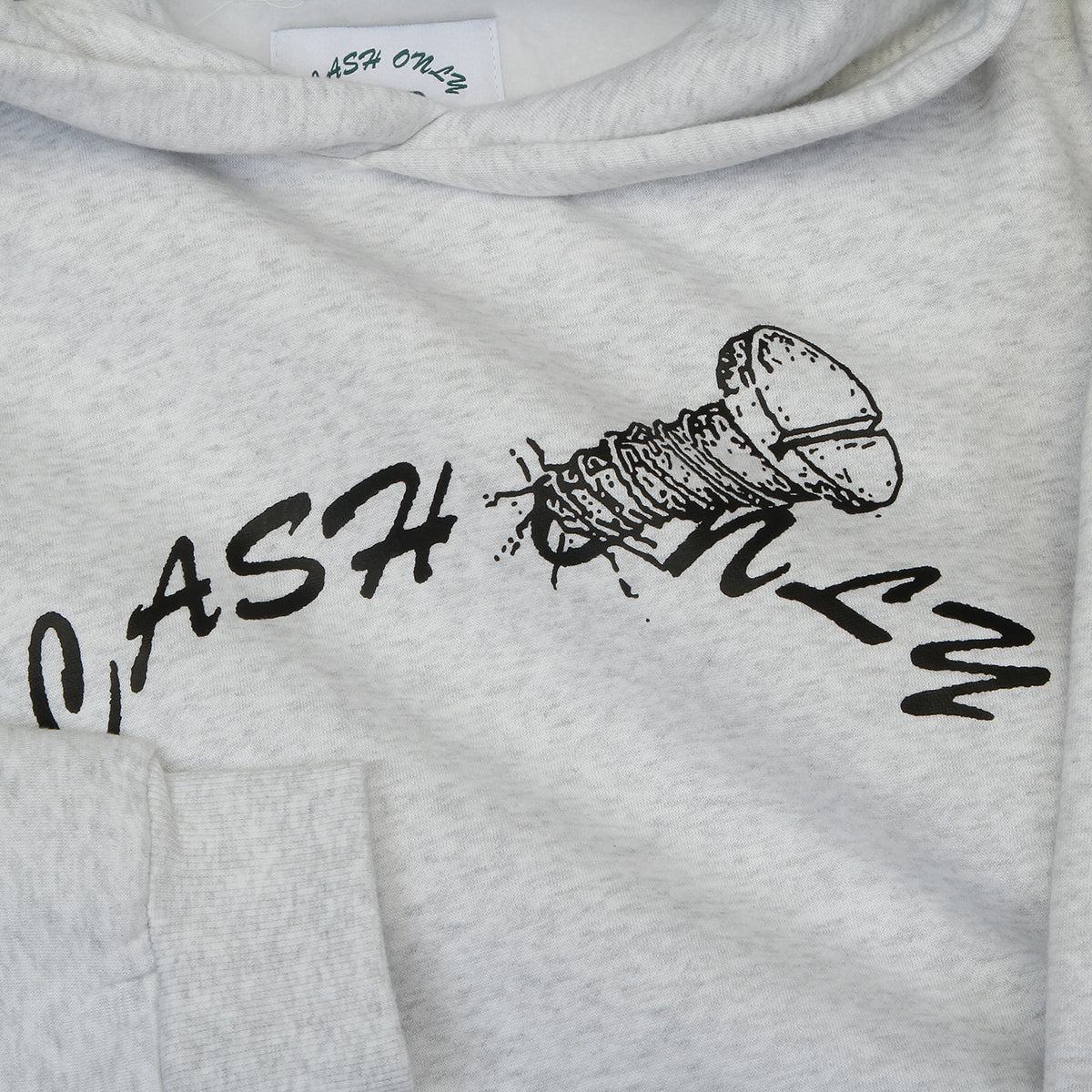 Cash Only - Screw Logo Pullover Hoodie
Color : Ash