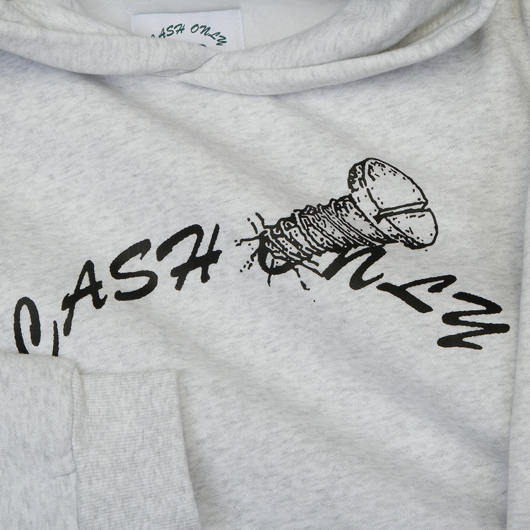 Cash Only - Screw Logo Pullover Hoodie
Color : Ash