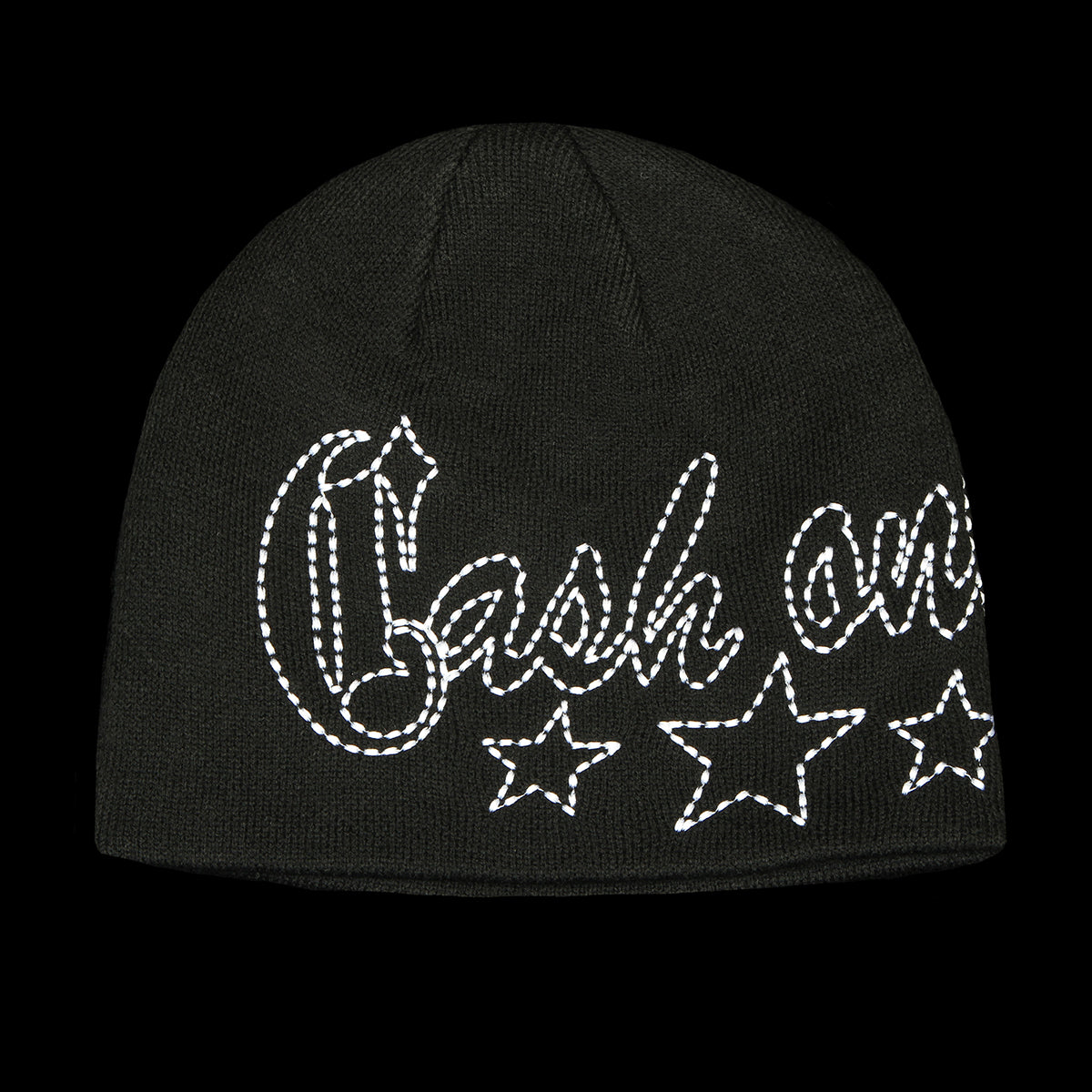 Cash Only - Strip Skully Beanie
Color : Black