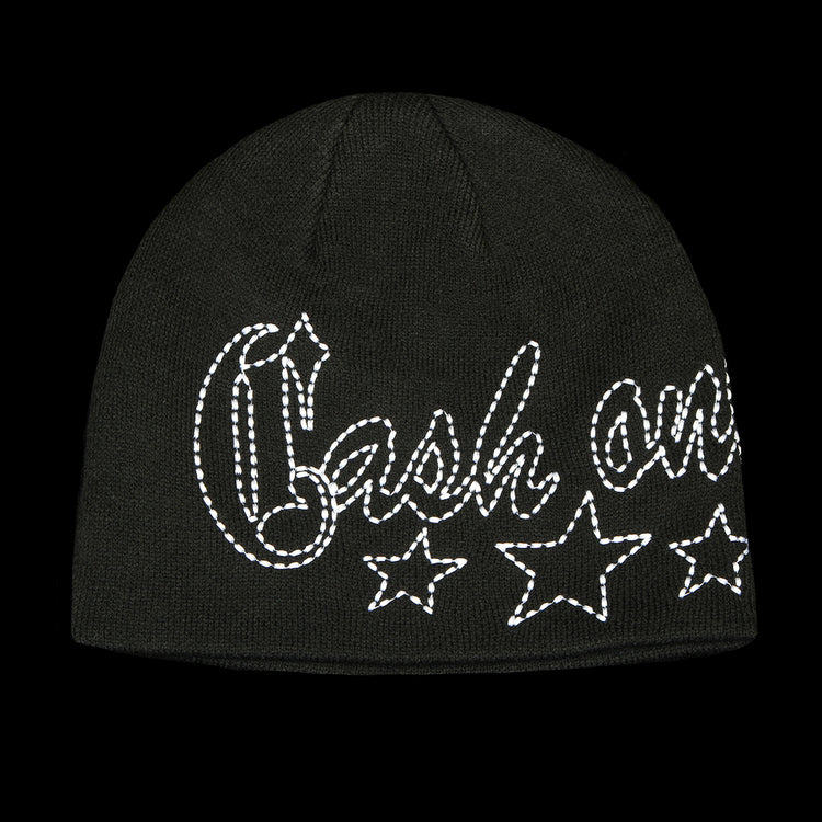 Cash Only - Strip Skully Beanie
Color : Black