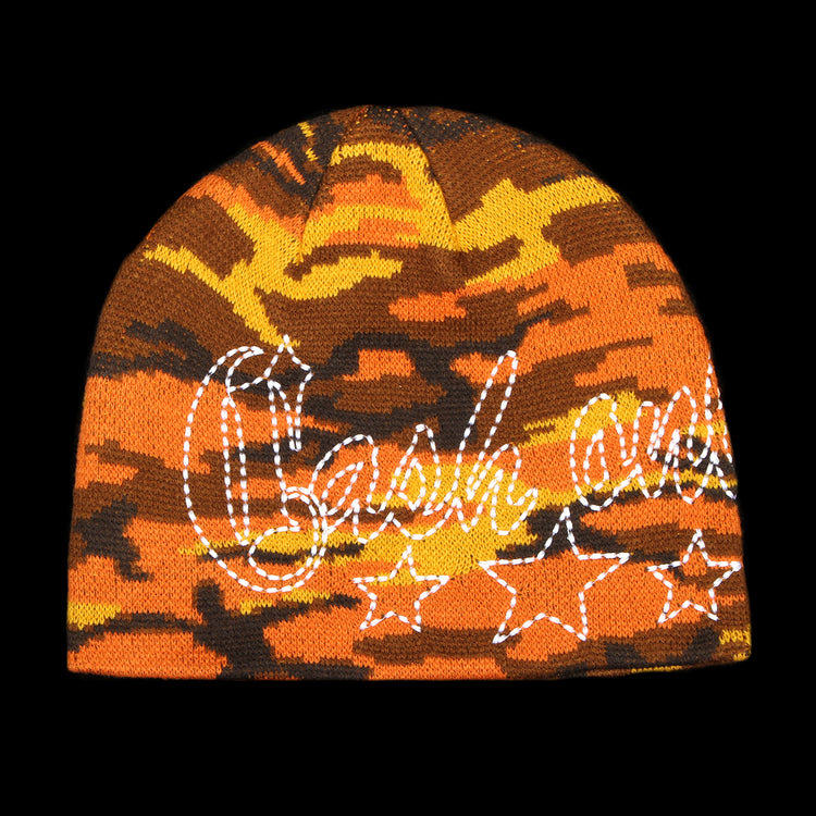 Cash Only - Strip Skully Beanie
Color : Fall Camo