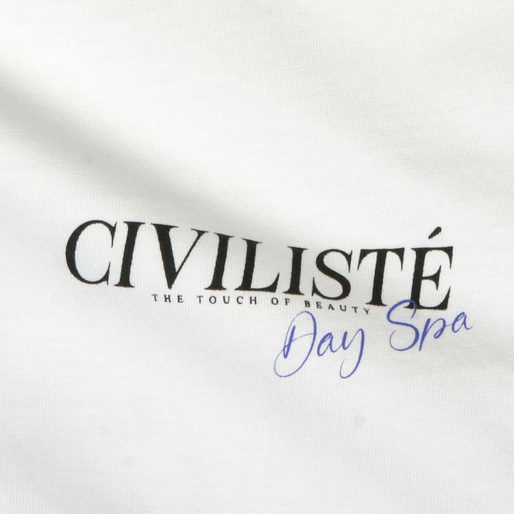 Civilist - Day Spa T-Shirt
Color : White