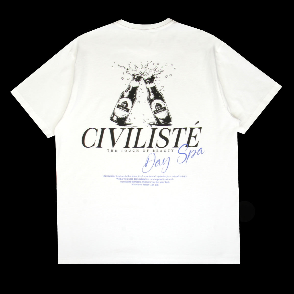 Civilist - Day Spa T-Shirt
Color : White