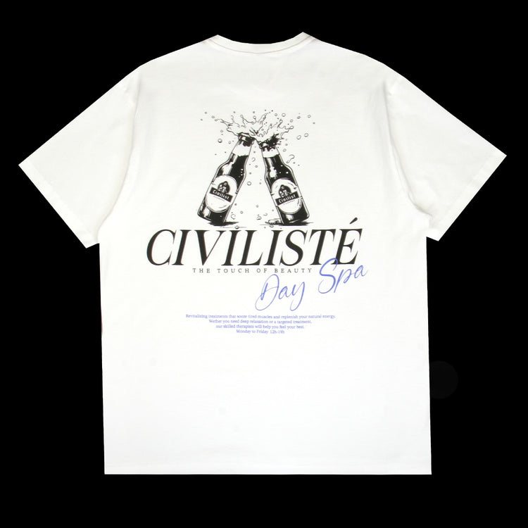 Civilist - Day Spa T-Shirt
Color : White