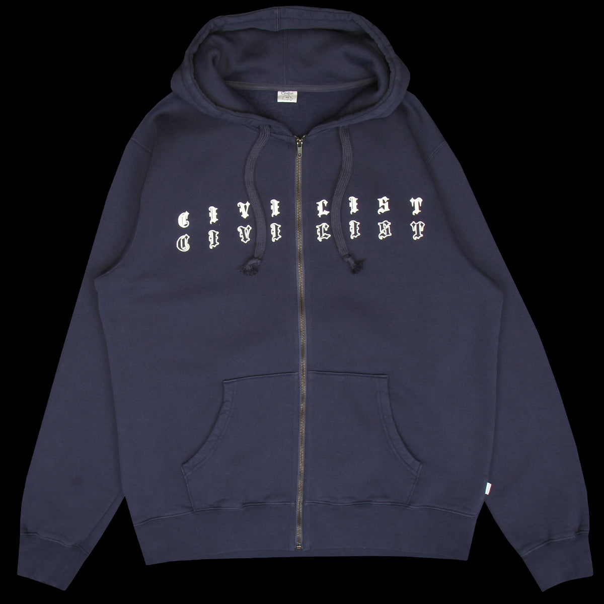 Civilist - Outline Zip Hoodie
Color : Dark Navy