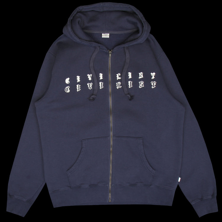 Civilist - Outline Zip Hoodie
Color : Dark Navy