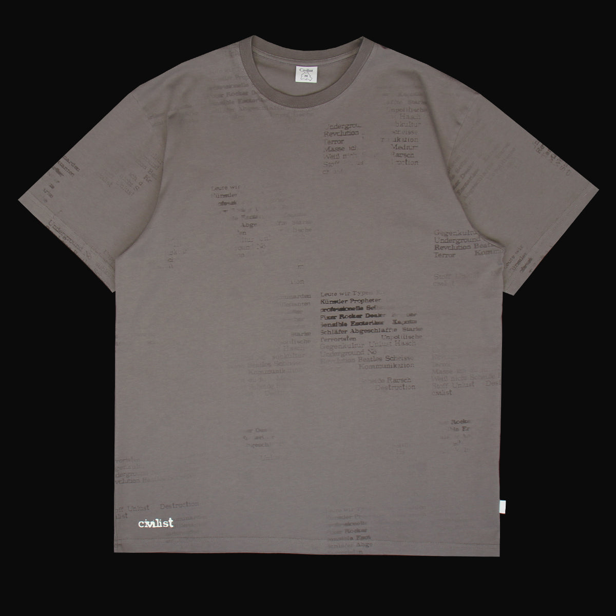 Civilist - Zodiac AO T-Shirt
Color : Charcoal