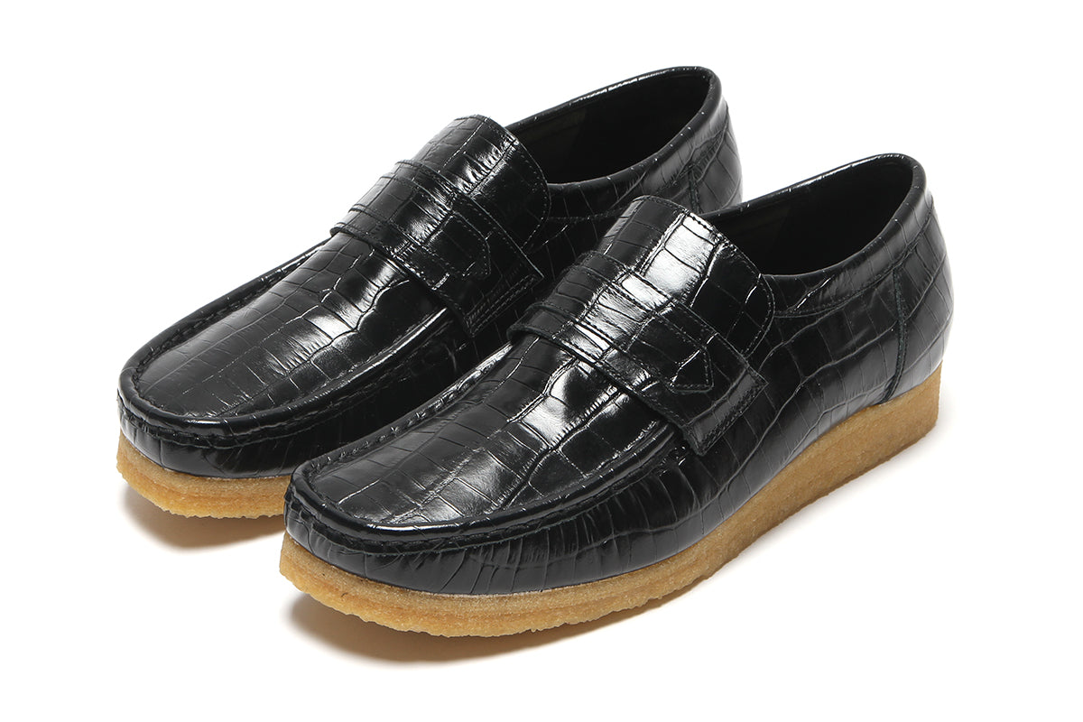 Clarks Originals | Loafer Black Crocodile