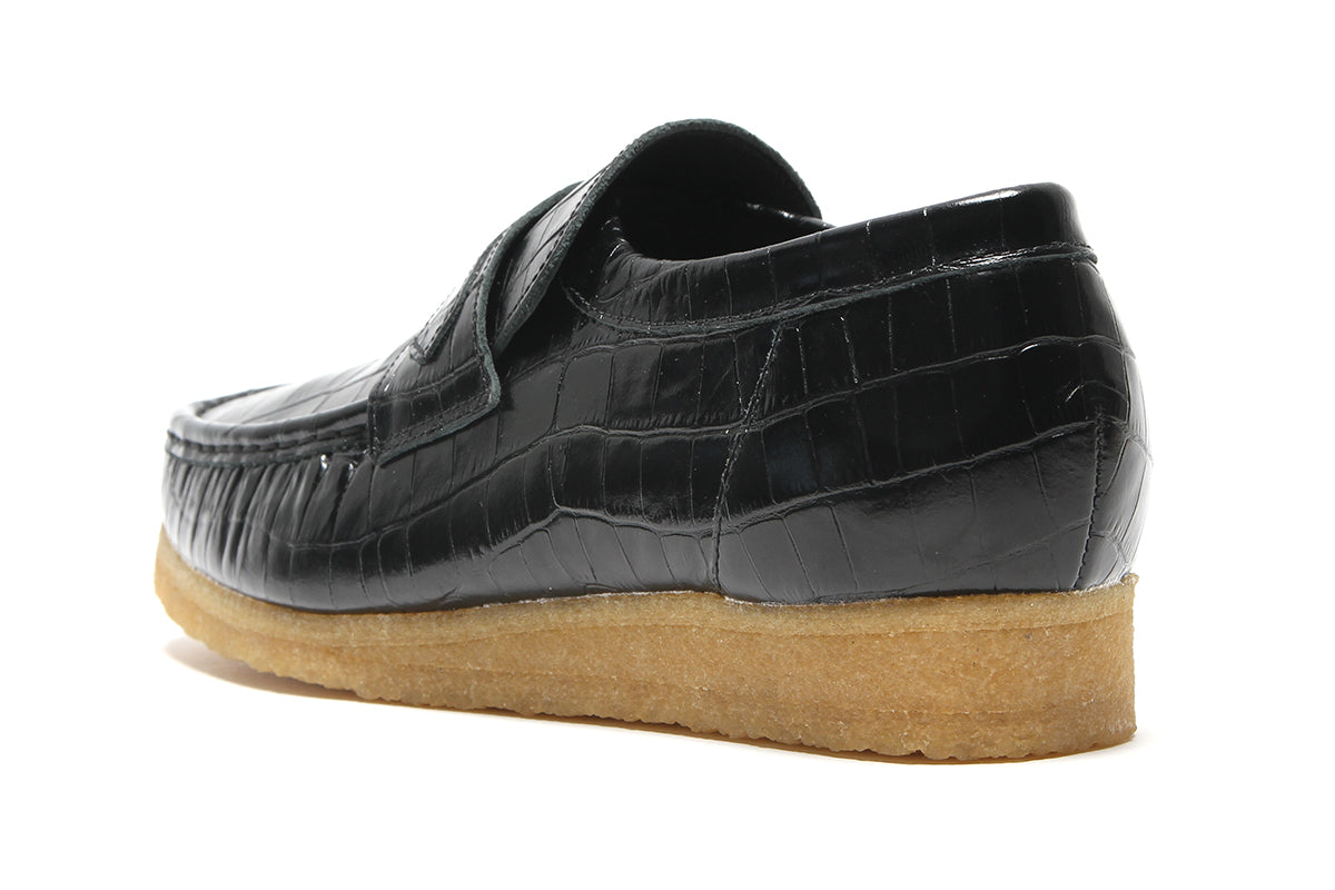 Clarks Originals | Loafer Black Crocodile