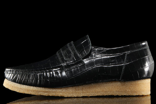 Clarks Originals | Loafer Black Crocodile