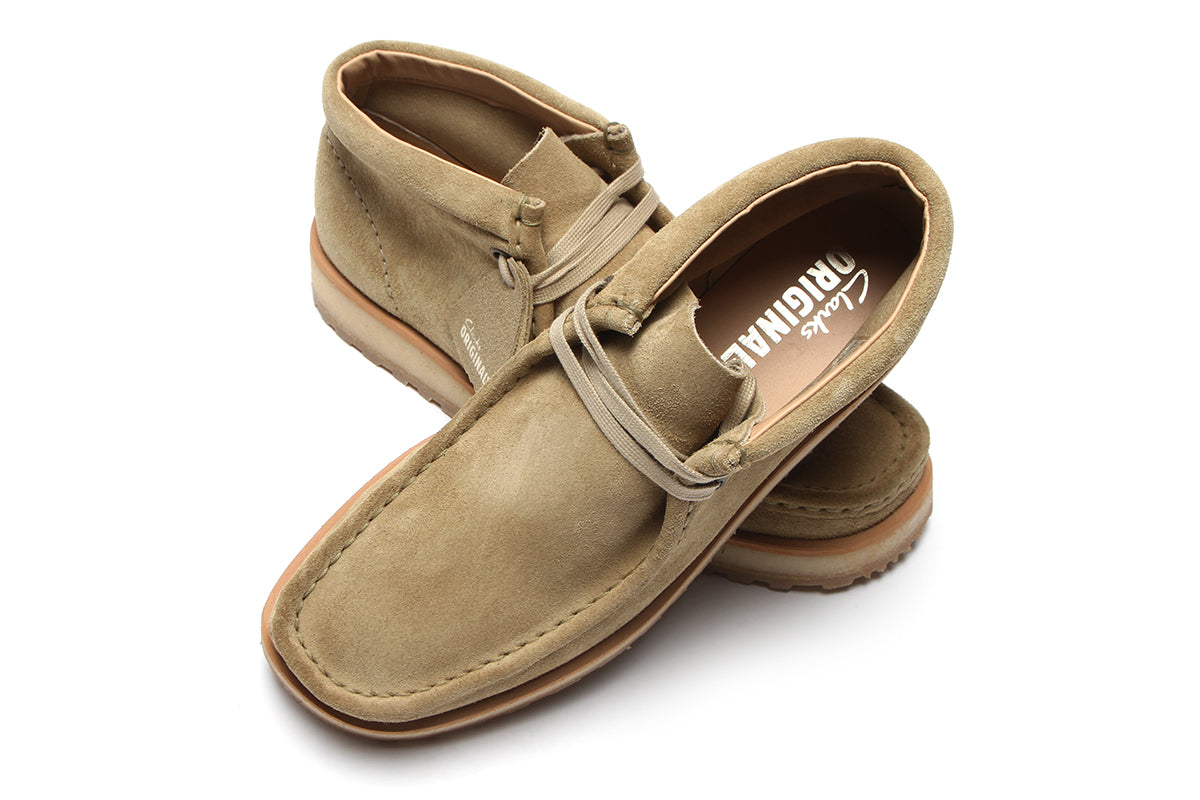 Clarks Wallabee Scout Dark Sand Suede 9