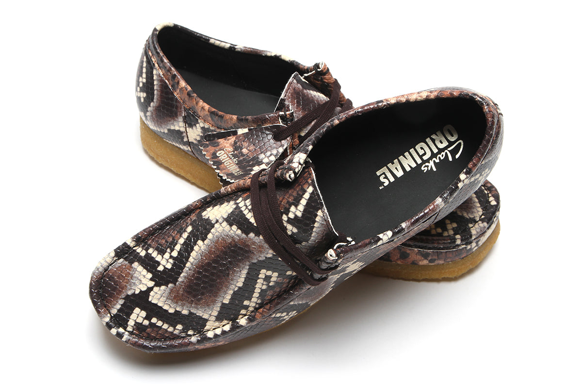 Clarks Originals | Wallabee Brown Snakeprint