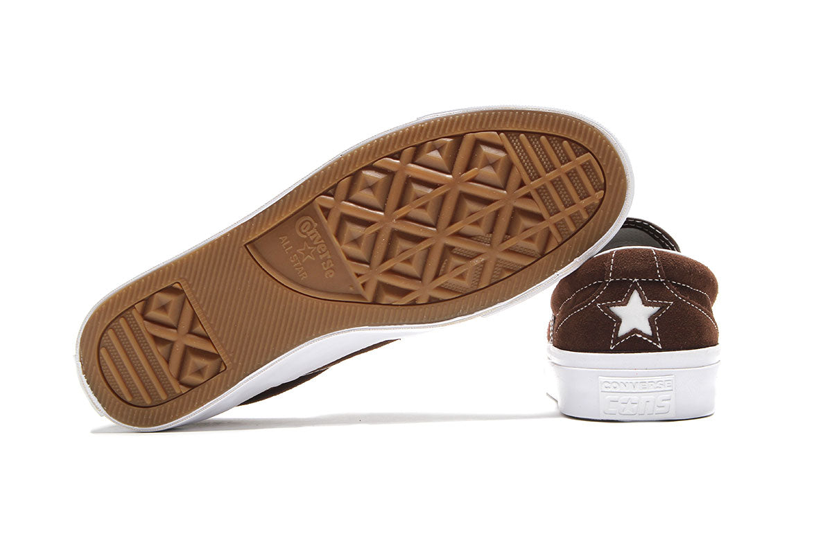 Converse - One Star CC Slip Pro
Style # A12916C
Color : Totally Fudged / White / Gum