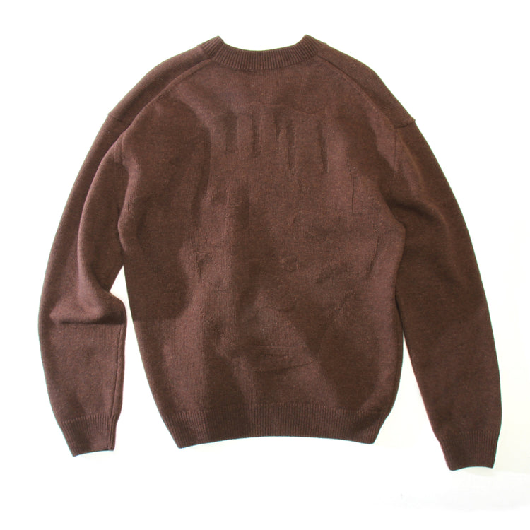 Dancer - Inside Out Head Knit Sweater
Color : Brown