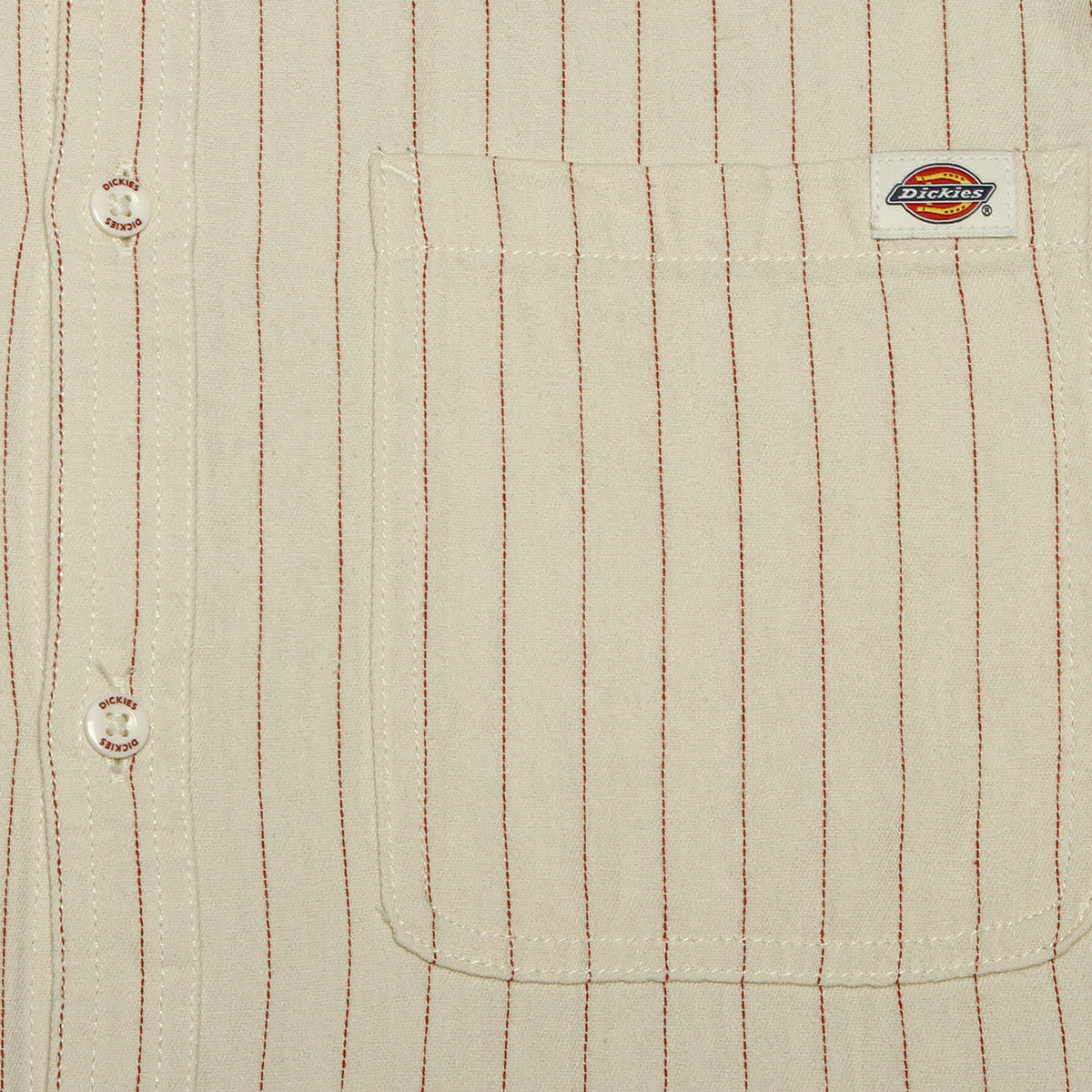 Dickies | Hickory Stripe Button-Up Shirt
Style # A4Z7NC48
Color : Cream