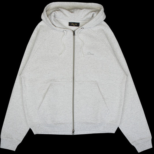 Dime - Cursive Small Logo Zip Hoodie
Color : Ash
