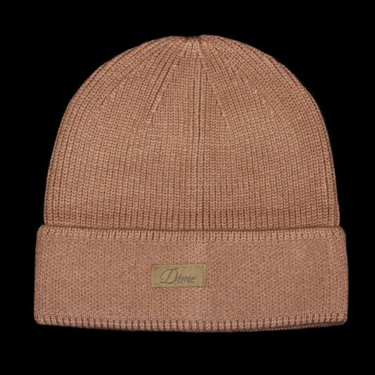 Dime - Cursive Rib Beanie
Color : Camel