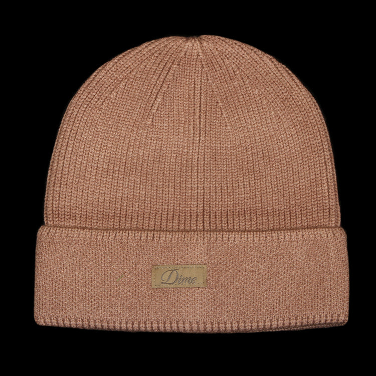 Dime - Cursive Rib Beanie
Color : Camel