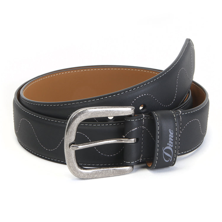 Dime - Desert Leather Belt
Color : Black