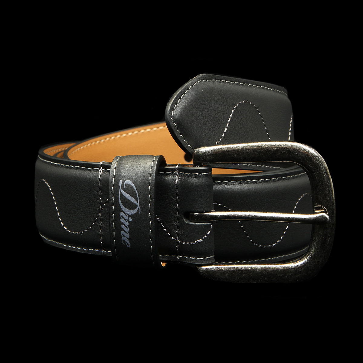 Dime - Desert Leather Belt
Color : Black
