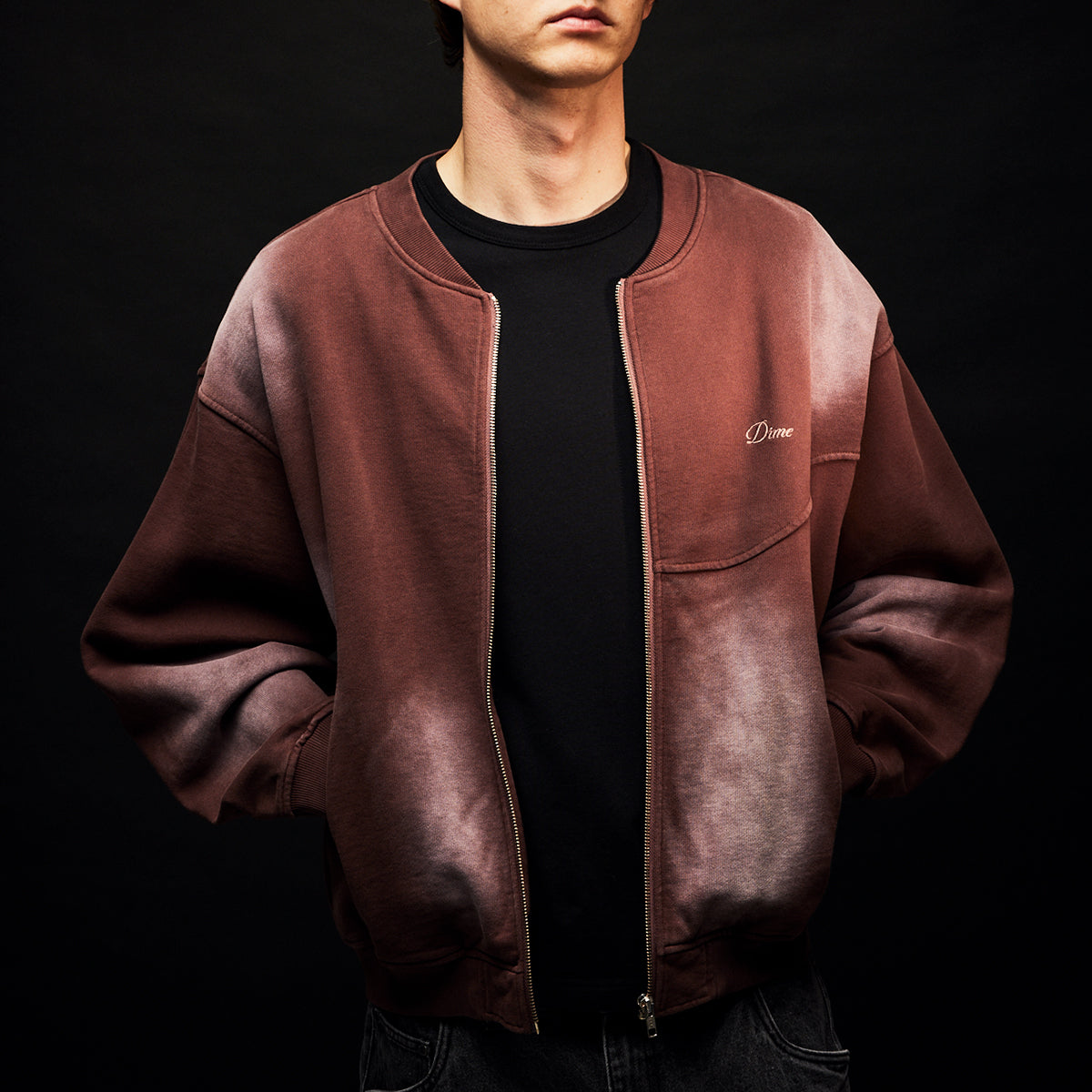 Dime - Faded Fleece Bomber
Color : Terra