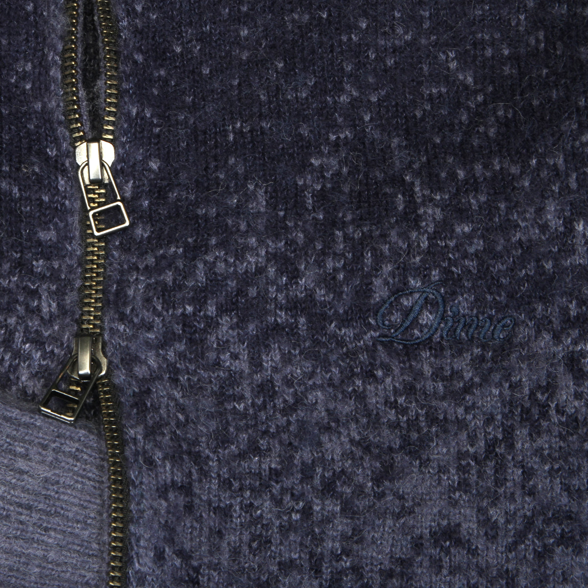 Dime - Mohair Double Zip Knit
Color : Midnight Blue