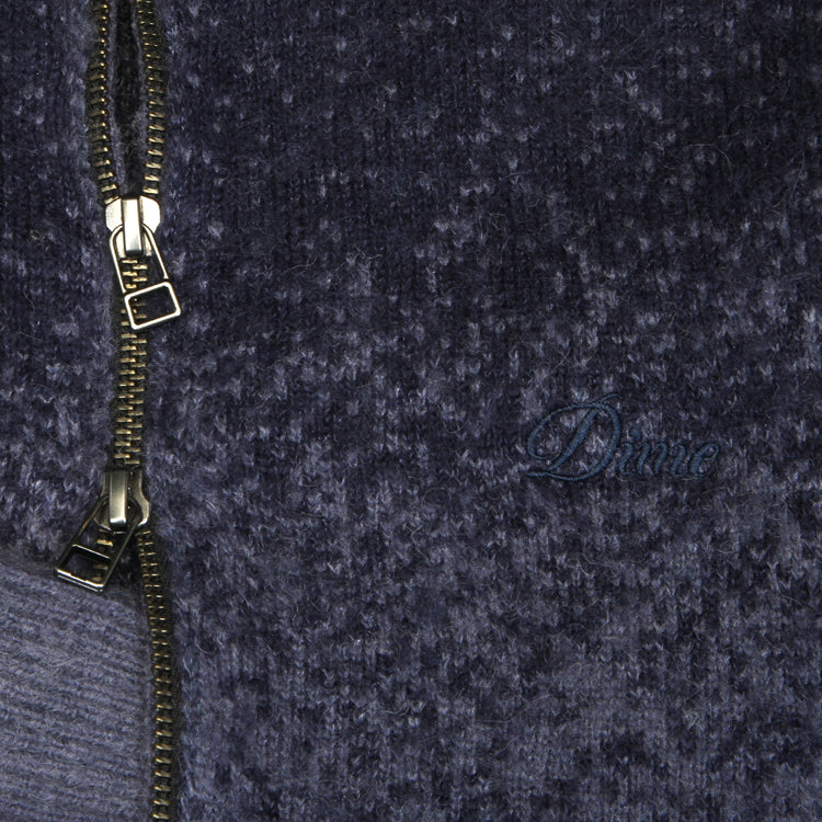 Dime - Mohair Double Zip Knit
Color : Midnight Blue