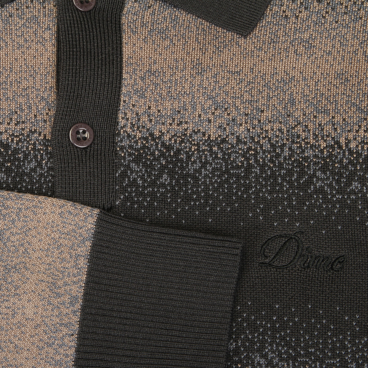 Dime - Striped Rugby Knit
Color : Charcoal Multi